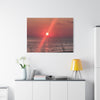 Florida Gulf Sunset Fishing Canvas
