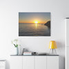 Pine Island Sunset Canvas Print — Kayakers at Dusk