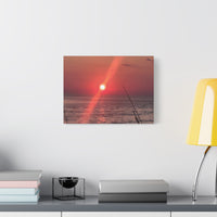 Florida Gulf Sunset Fishing Canvas