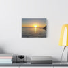 Pine Island Sunset Canvas Print — Kayakers at Dusk