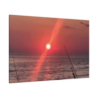 Florida Gulf Sunset Fishing Canvas