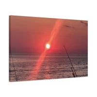 Florida Gulf Sunset Fishing Canvas